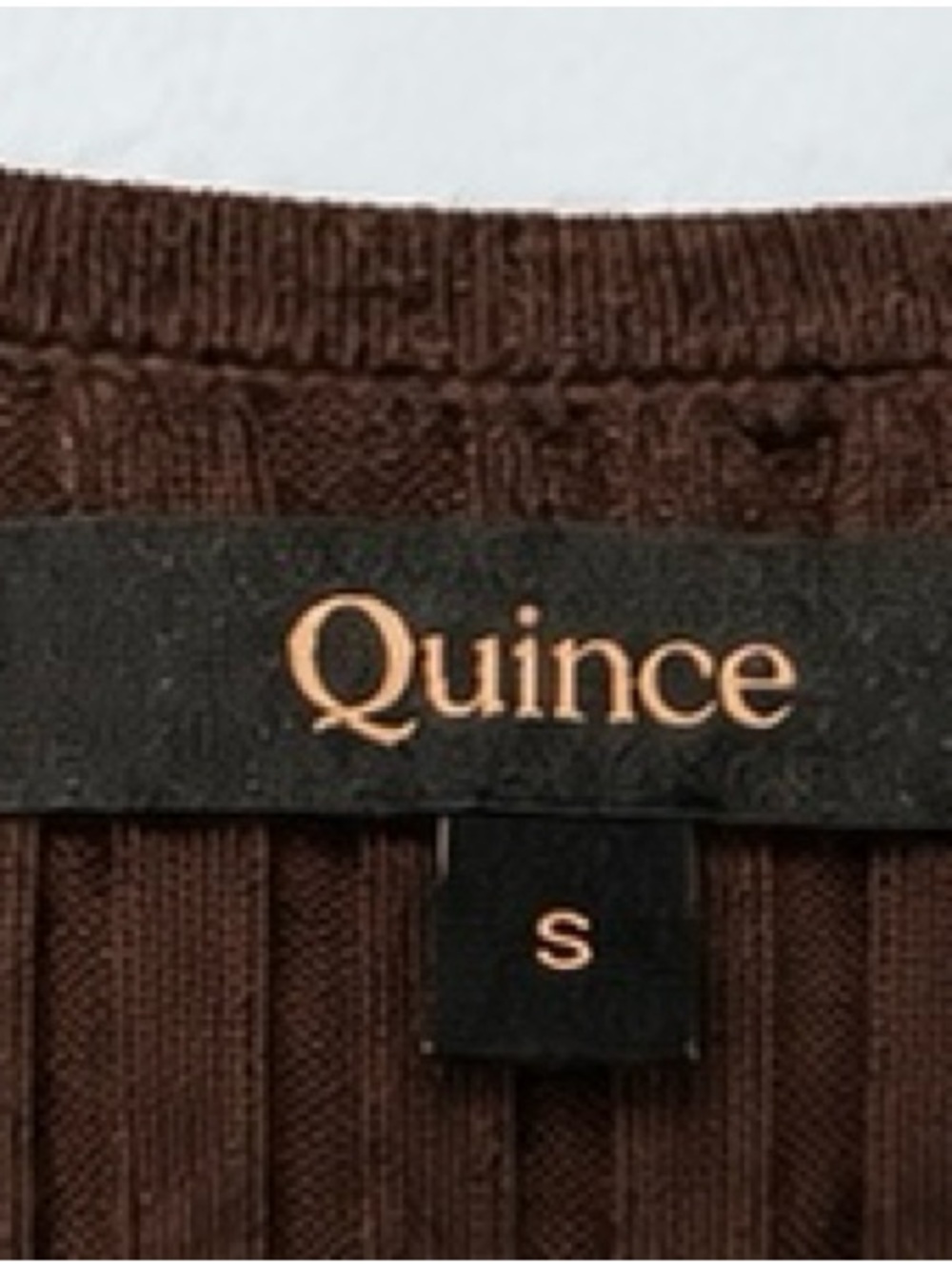 Quince Organic Cotton Cashmere Blend Ribbed Midi Dress – NWOT – Size Small - Picture 3 of 9